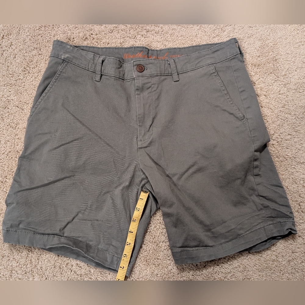 Men's Casual Flat Front Shorts in Gray